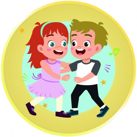 Pereche de dans albastră Inserție