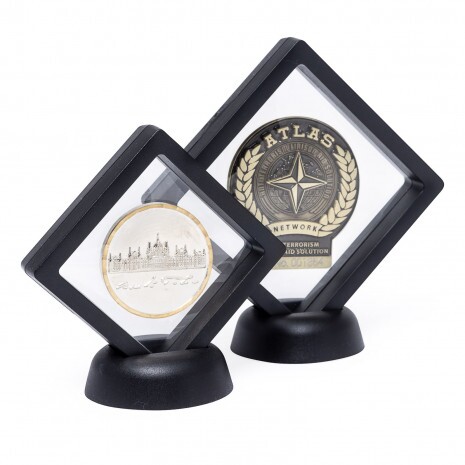 Suport pentru medalii din plastic, culoare neagră