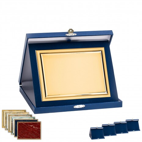 Cutie pentru plachetă cu aspect de piele, albastru