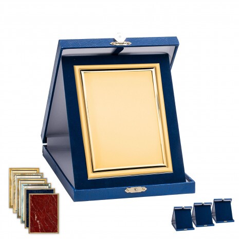 Cutie pentru plachetă cu aspect de piele, albastru