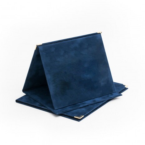 Mapă pentru plachetă din pluș, albastru