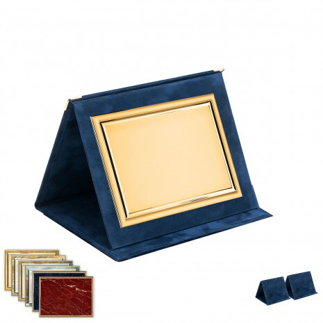 Mapă pentru plachetă din pluș, albastru