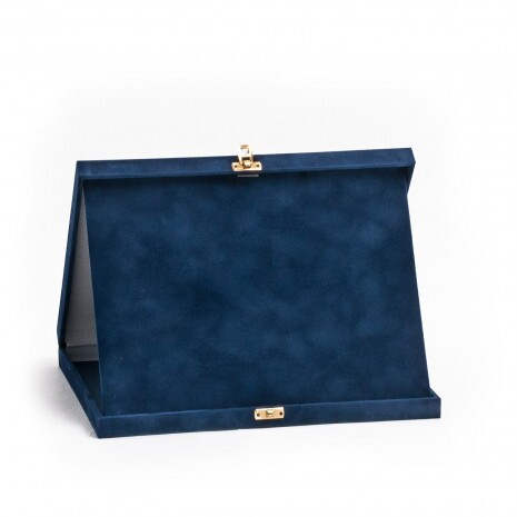 Cutie pentru plachetă din pluș, albastru