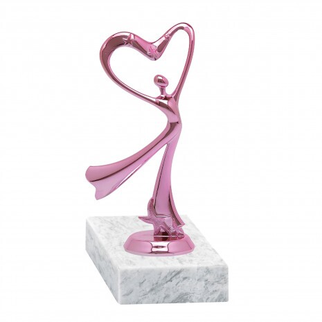 Dans (rosé) figurină de aur cu bază