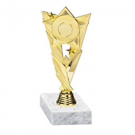 General figurină de aur cu bază