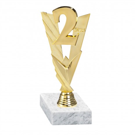 Locul 2 figurină de aur cu bază