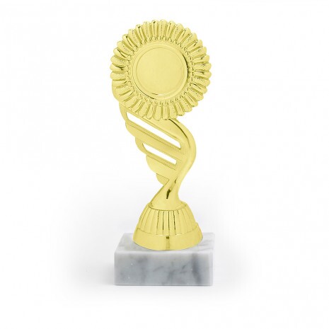 General figurină de aur cu bază