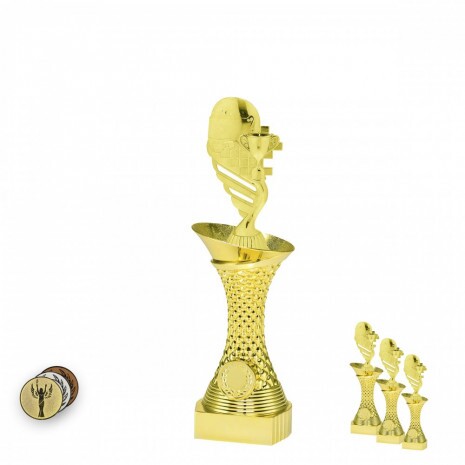 Temă auto pe un suport cu coloană de aur