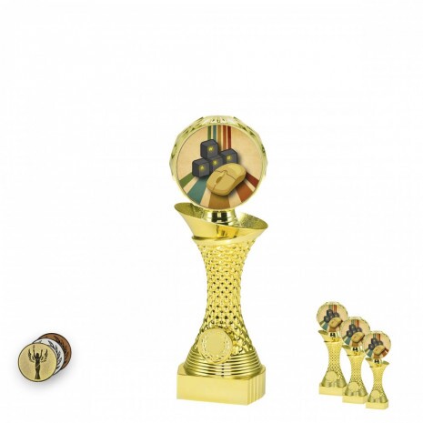 E-sport PC pe un suport cu coloană de aur