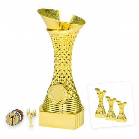 Suport pentru figurină coloană aurie