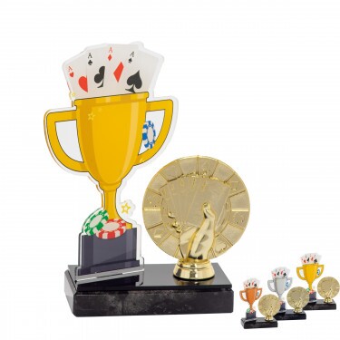 Cupa de poker premiu acrilic cu figurină C