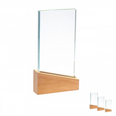 Trofeu din lemn și sticlă Katherine C