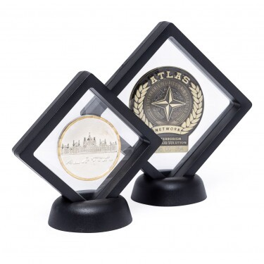 Suport pentru medalii din plastic, culoare neagră