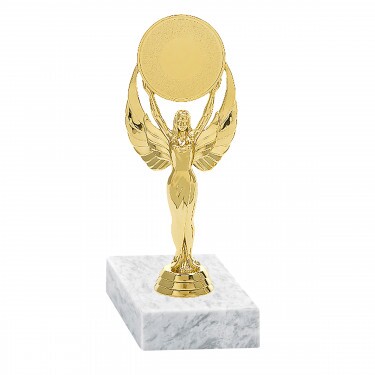 Victorious (Viktória deponent) figurină de aur cu bază