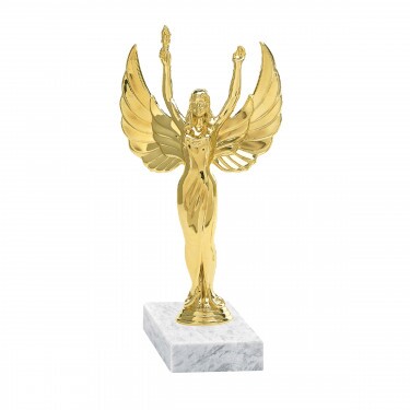 Victorioasă (Victoria Mare) figurină de aur cu bază