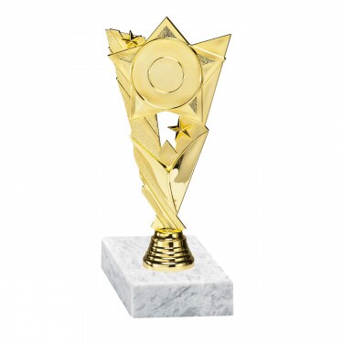 General figurină de aur cu bază