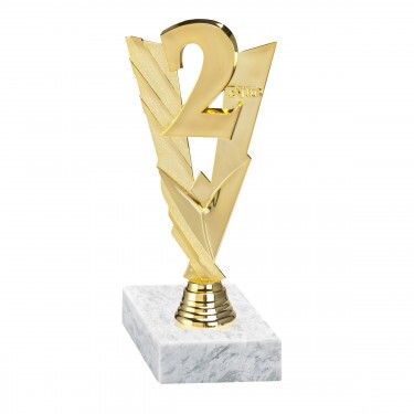 Locul 2 figurină de aur cu bază