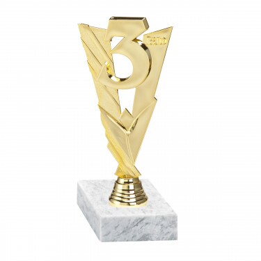 Locul 3 figurină de aur cu bază