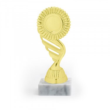 General figurină de aur cu bază