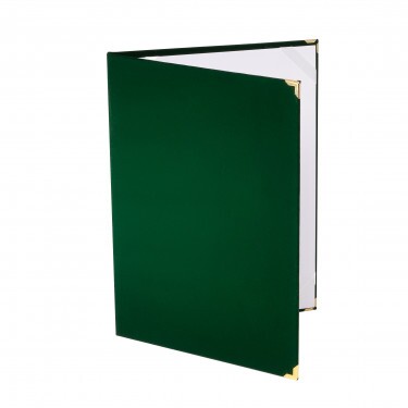 Suport pentru cărți de vizită A4 de pluș verde