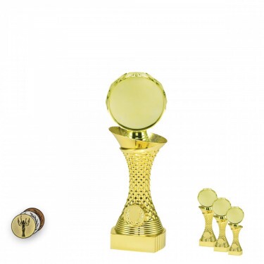 Suport de disc pe un suport cu coloană de aur