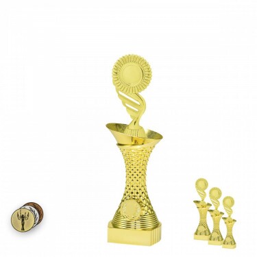 General pe un suport cu coloană de aur