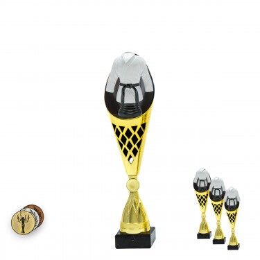 Karate pe un trofeu negru/auriu C