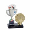 Cupa de poker premiu acrilic cu figurină C