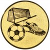 Fotbal (pantofi, minge) Inserție aur 25 mm