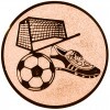 Fotbal (pantofi, minge) Inserție aur 25 mm