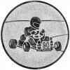 Mergi cu kart Inserție argint 50 mm
