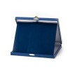 Cutie pentru plachetă cu aspect de piele, albastru