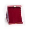 Cutie pentru plachetă cu aspect de piele, bordo