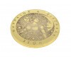 Monedă din alamă placată cu aur