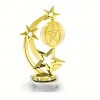 Steaua (în rotație) figurină de aur cu bază