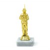 Angler (în picioare) figurină de aur cu bază
