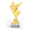Porumbel figurină de aur cu bază